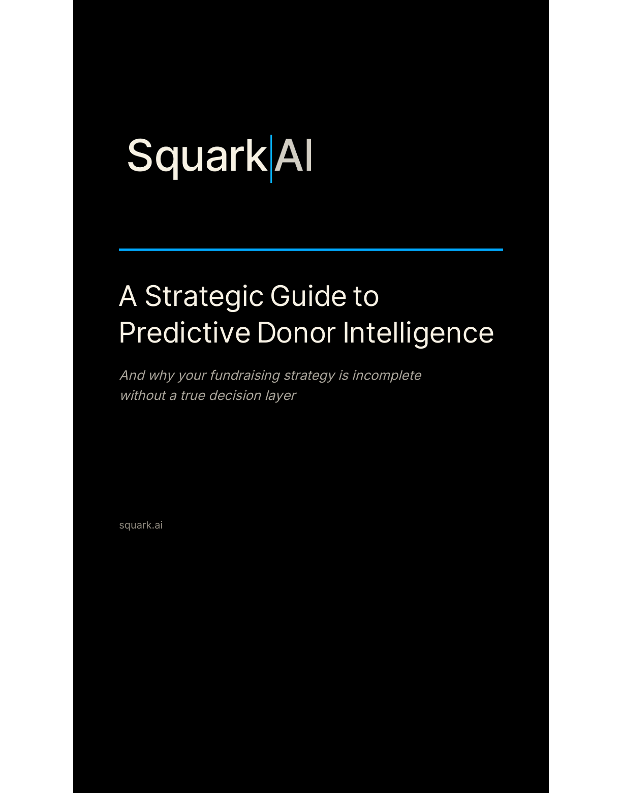 Strategic Guide to Predictive Donor Intelligence white paper cover
