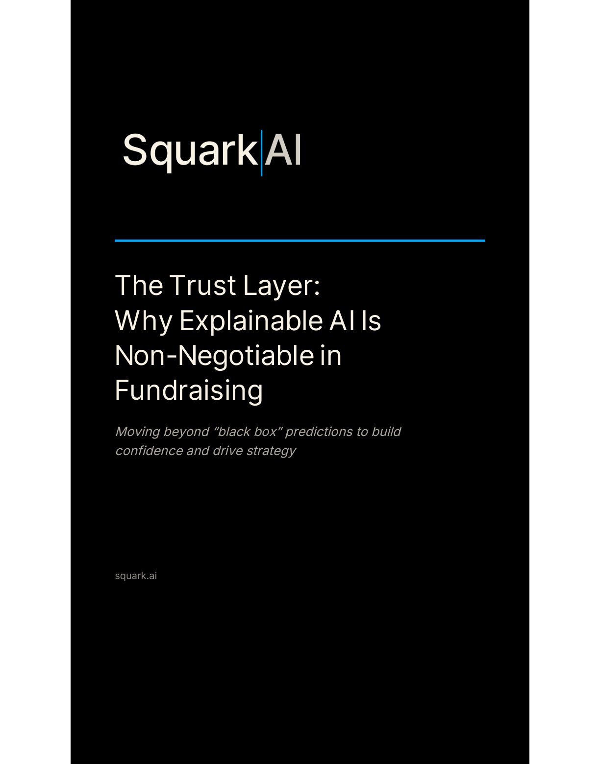 The Trust Layer: Explainable AI white paper cover